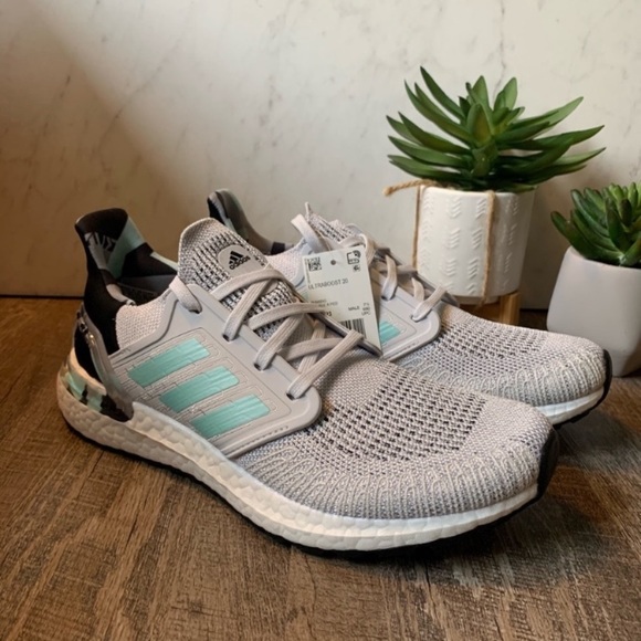 adidas UltraBOOST 20 Grey Teal - Picture 6 of 9